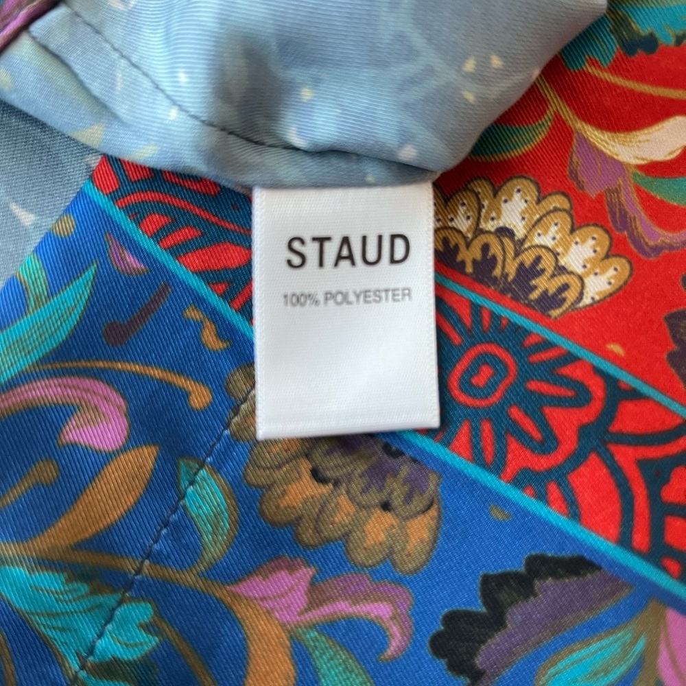 Staud Patchwork Button Down Shirt - Size L - image 8